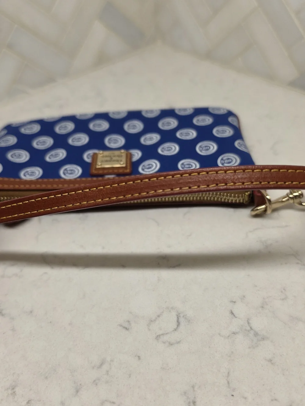 Dooney & Bourke Chicago Cubs 2016 World Series Champions Blue Purse/Wristlet Bag